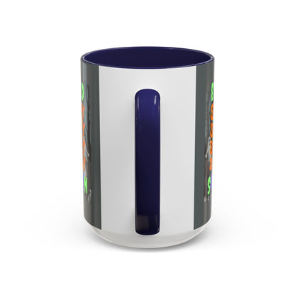 Spooky Blessed Samhain Ghost MXfont Accent Mug by cypherpunkgear – cypherpunkgear.com | Cypherpunk Merch