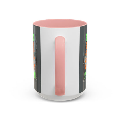 Spooky Blessed Samhain Ghost MXfont Accent Mug by cypherpunkgear – cypherpunkgear.com | Cypherpunk Merch