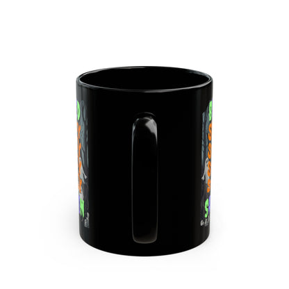 Spooky Blessed Samhain Ghost MXfont Black Mug by cypherpunkgear – cypherpunkgear.com | Cypherpunk Merch