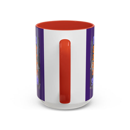 Spooky Blessed Samhain Ghost PRfont Accent Mug by cypherpunkgear – cypherpunkgear.com | Cypherpunk Merch