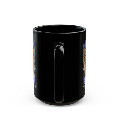 Spooky Blessed Samhain Ghost PRfont Black Mug by cypherpunkgear – cypherpunkgear.com | Cypherpunk Merch