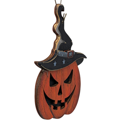 The Grand Jack-O'-Lantern Wooden Ornament