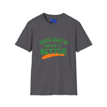 Uisce Beatha makes it better GNfont DKcolors Unisex T-Shirt by cypherpunkgear – cypherpunkgear.com | Cypherpunk Merch