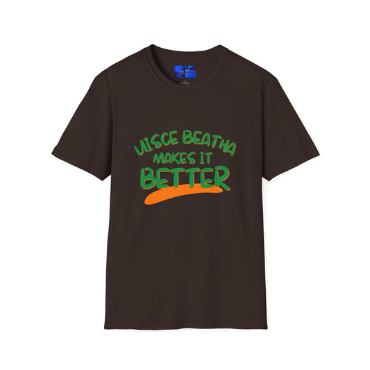 Uisce Beatha makes it better GNfont DKcolors Unisex T-Shirt by cypherpunkgear – cypherpunkgear.com | Cypherpunk Merch
