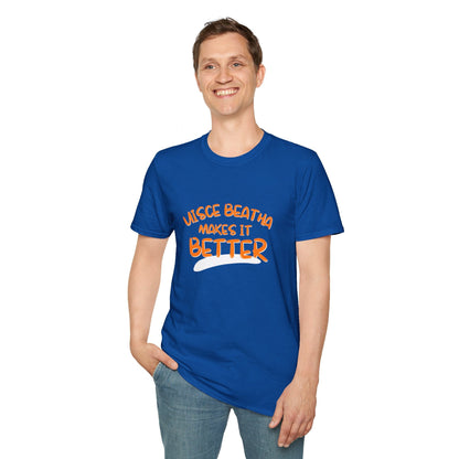 Uisce Beatha makes it better OGfont DKcolors Unisex T-Shirt by cypherpunkgear – cypherpunkgear.com | Cypherpunk Merch