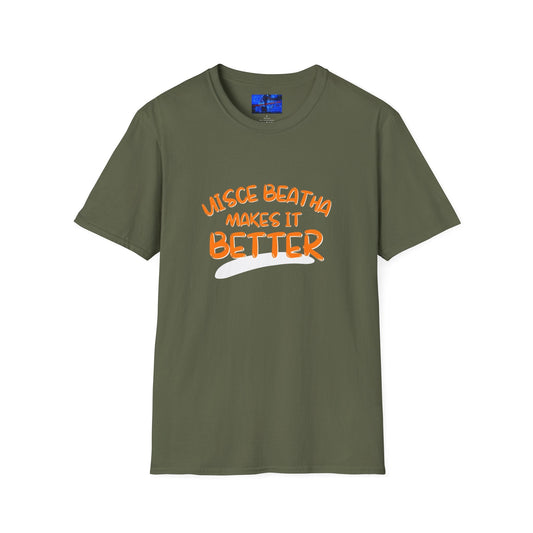 Uisce Beatha makes it better OGfont DKcolors Unisex T-Shirt by cypherpunkgear – cypherpunkgear.com | Cypherpunk Merch