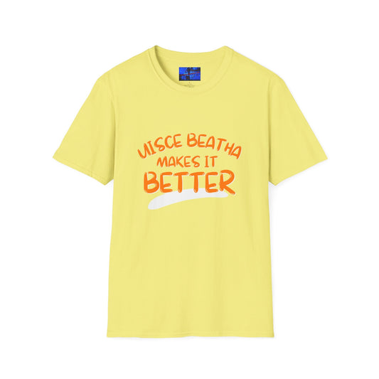 Uisce Beatha makes it better OGfont LTcolors Unisex T-Shirt by cypherpunkgear – cypherpunkgear.com | Cypherpunk Merch