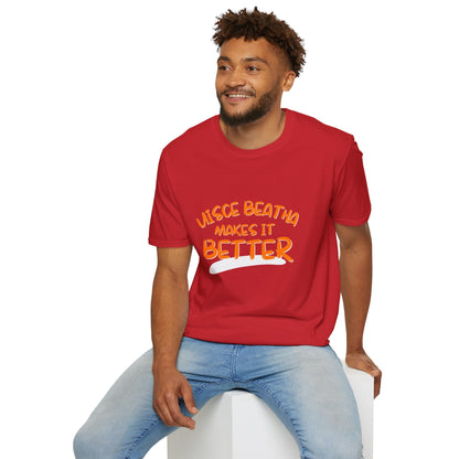 Uisce Beatha makes it better OGfont LTcolors Unisex T-Shirt by cypherpunkgear – cypherpunkgear.com | Cypherpunk Merch