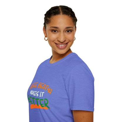 Uisce Beatha makes it better OWGfont LTcolors Unisex T-Shirt by cypherpunkgear – cypherpunkgear.com | Cypherpunk Merch
