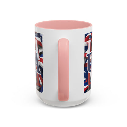USA BLfont Center Patriot Accent Mug by cypherpunkgear – cypherpunkgear.com | Cypherpunk Merch
