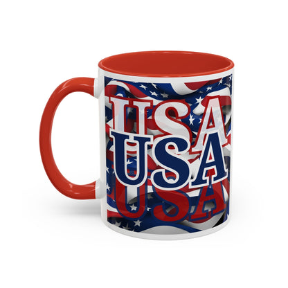 USA BLfont Center Patriot Accent Mug by cypherpunkgear – cypherpunkgear.com | Cypherpunk Merch