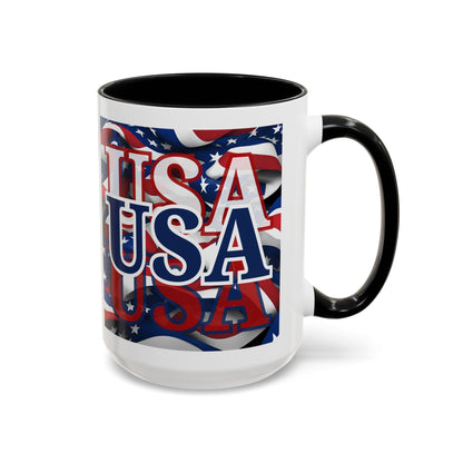 USA BLfont Center Patriot Accent Mug by cypherpunkgear – cypherpunkgear.com | Cypherpunk Merch