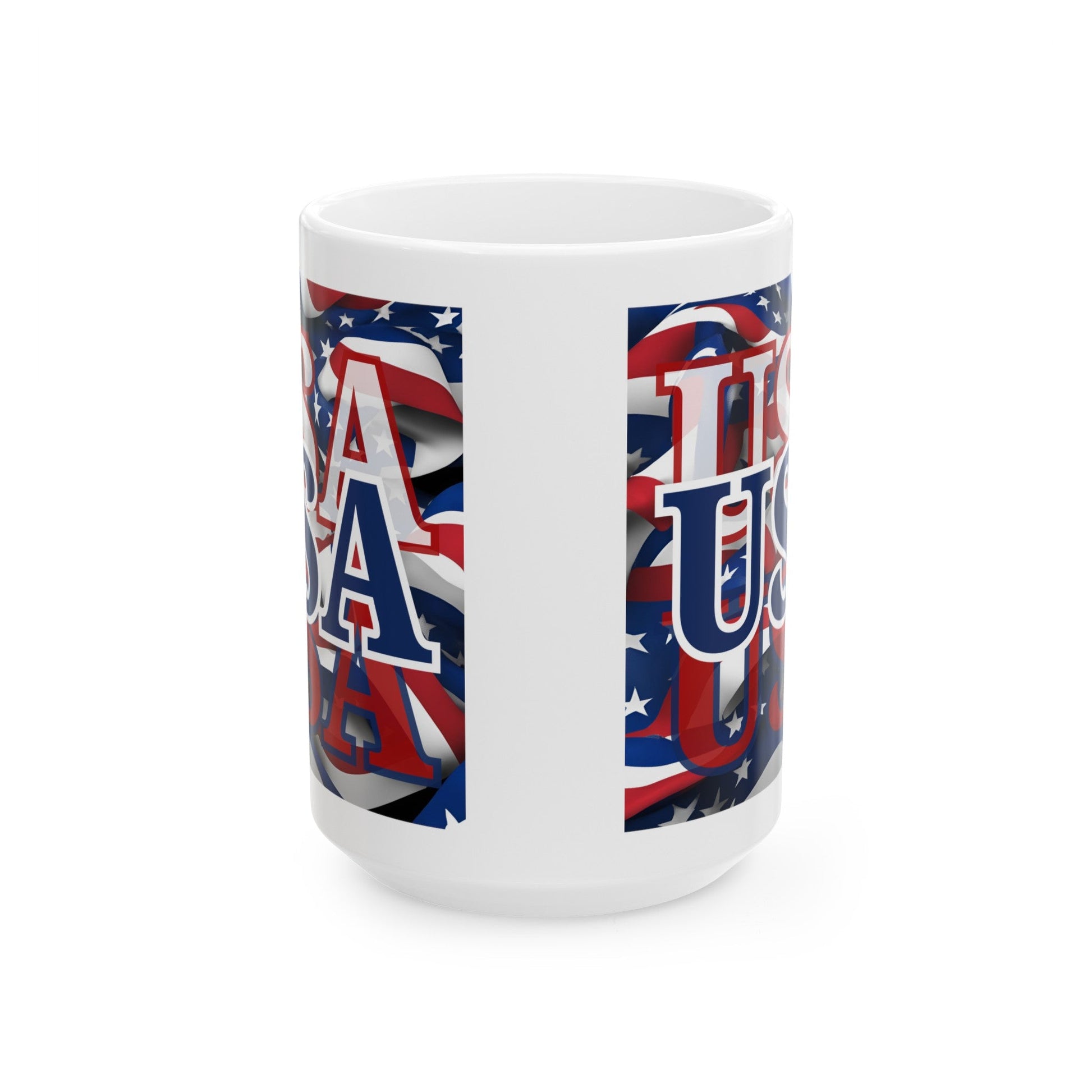 USA BLfont Center Patriot White Mug by cypherpunkgear – cypherpunkgear.com | Cypherpunk Merch
