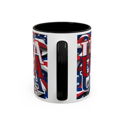 USA RDfont Center Patriot Accent Mug by cypherpunkgear – cypherpunkgear.com | Cypherpunk Merch