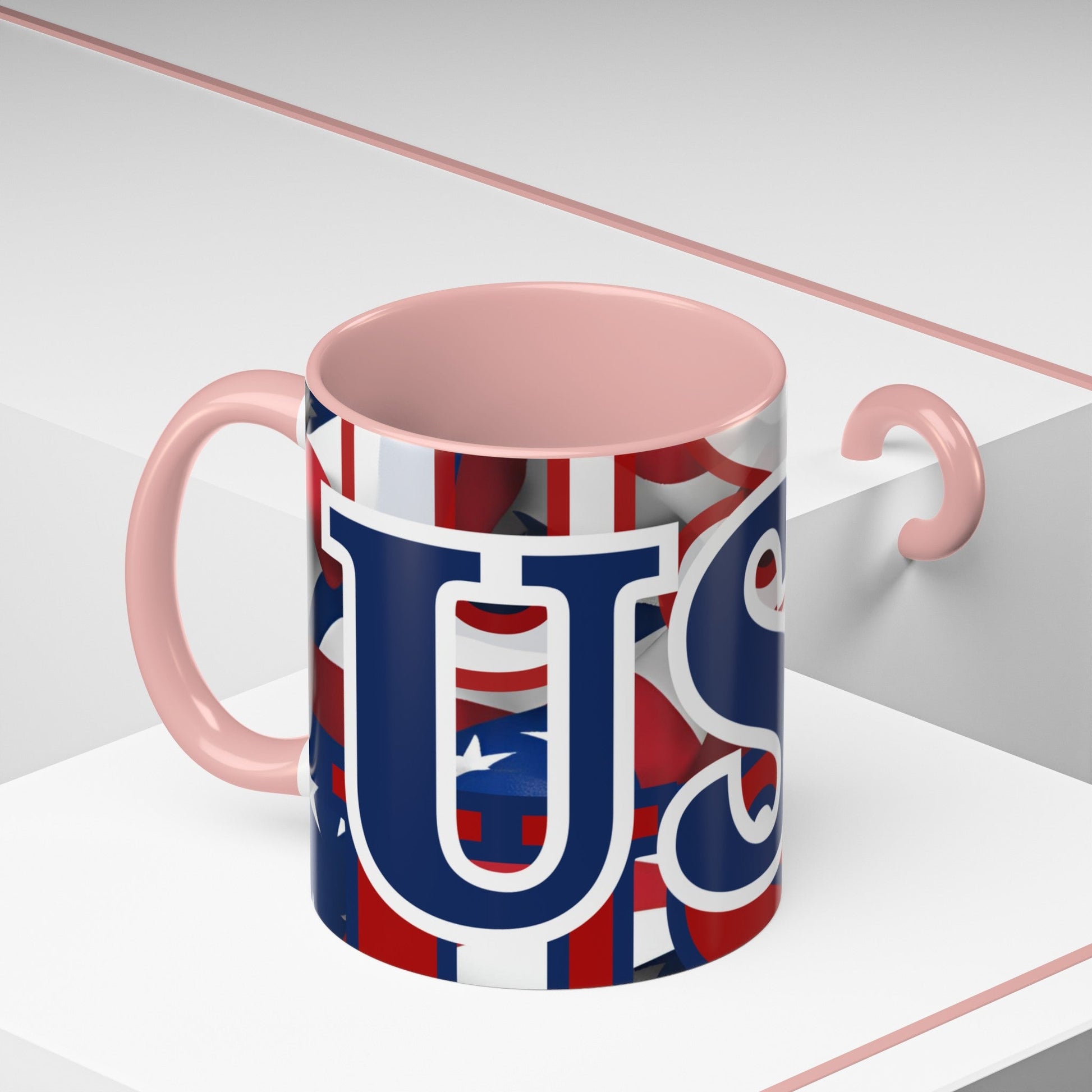 USA! USA! USA BLfont Patriot Accent Mug by cypherpunkgear – cypherpunkgear.com | Cypherpunk Merch
