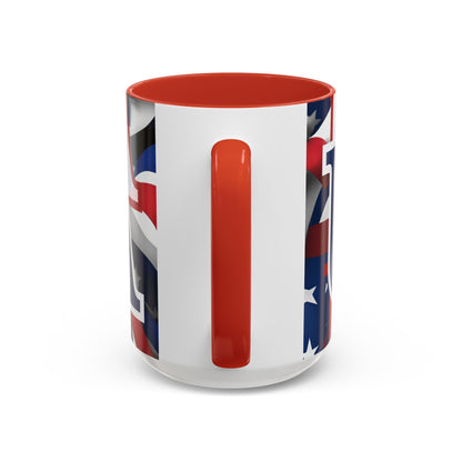 USA! USA! USA BLfont Patriot Accent Mug by cypherpunkgear – cypherpunkgear.com | Cypherpunk Merch