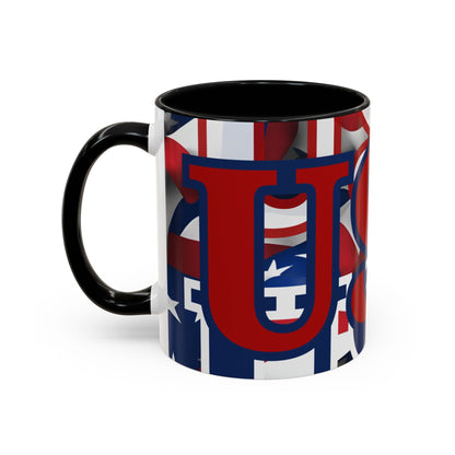 USA! USA! USA RDfont Patriot Accent Mug by cypherpunkgear – cypherpunkgear.com | Cypherpunk Merch