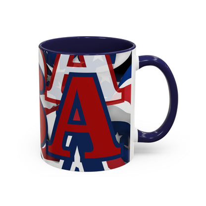 USA! USA! USA RDfont Patriot Accent Mug by cypherpunkgear – cypherpunkgear.com | Cypherpunk Merch