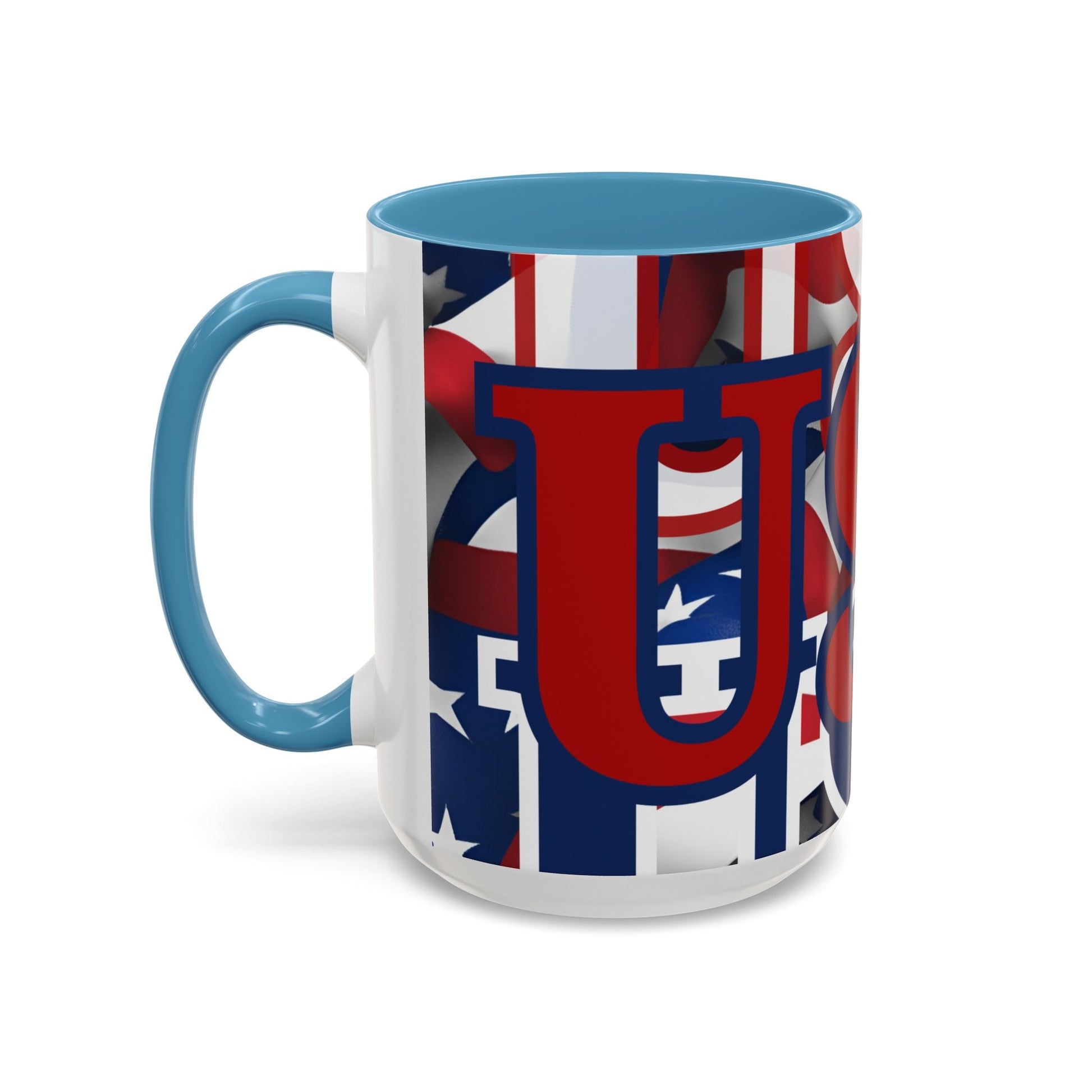 USA! USA! USA RDfont Patriot Accent Mug by cypherpunkgear – cypherpunkgear.com | Cypherpunk Merch