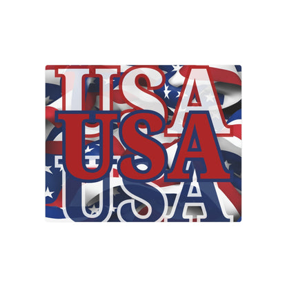 USA! USA! USA Red Center Metal Art Sign by cypherpunkgear – cypherpunkgear.com | Cypherpunk Merch