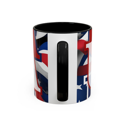 USA! USA! USA WHfont Patriot Accent Mug by cypherpunkgear – cypherpunkgear.com | Cypherpunk Merch
