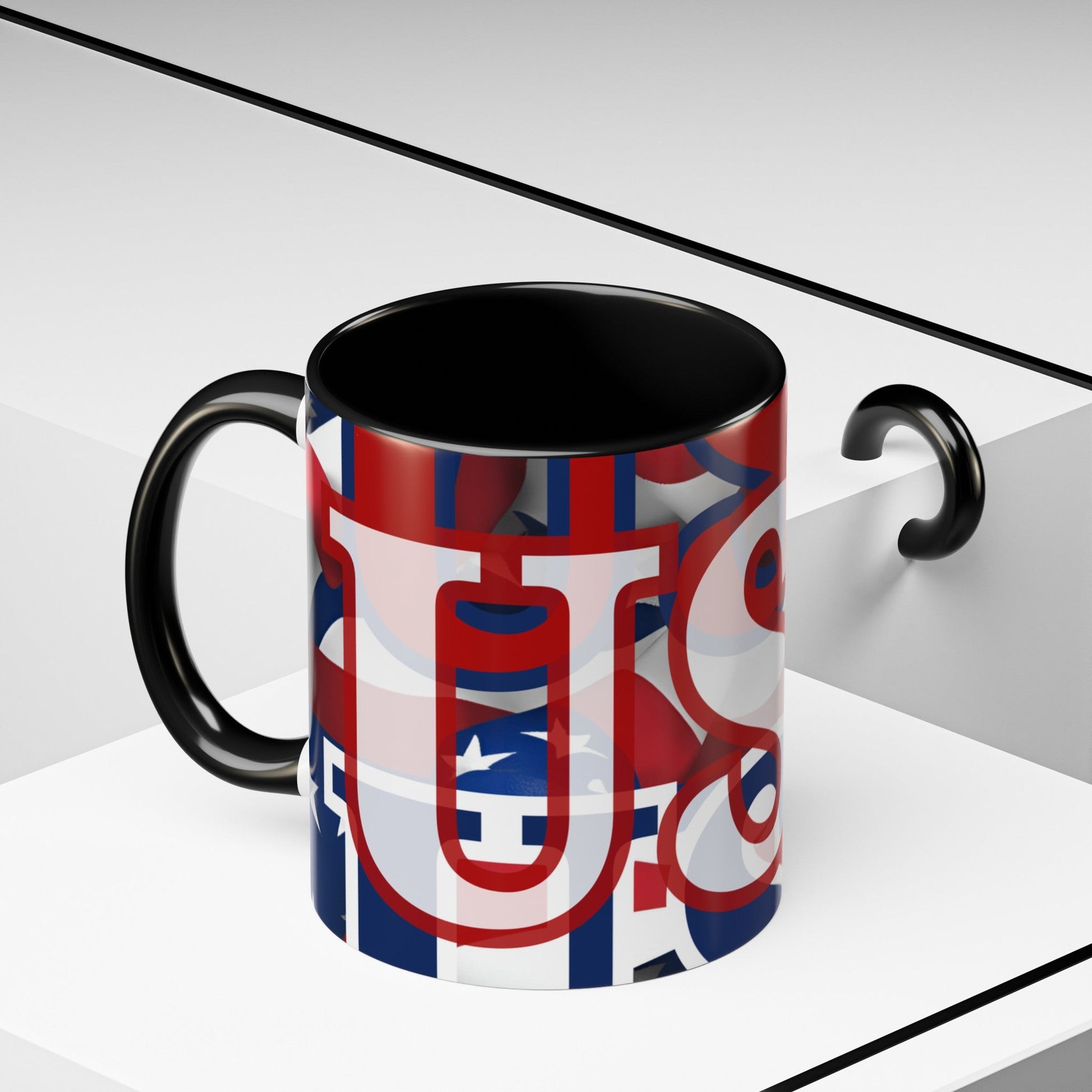 USA! USA! USA WHfont Patriot Accent Mug by cypherpunkgear – cypherpunkgear.com | Cypherpunk Merch