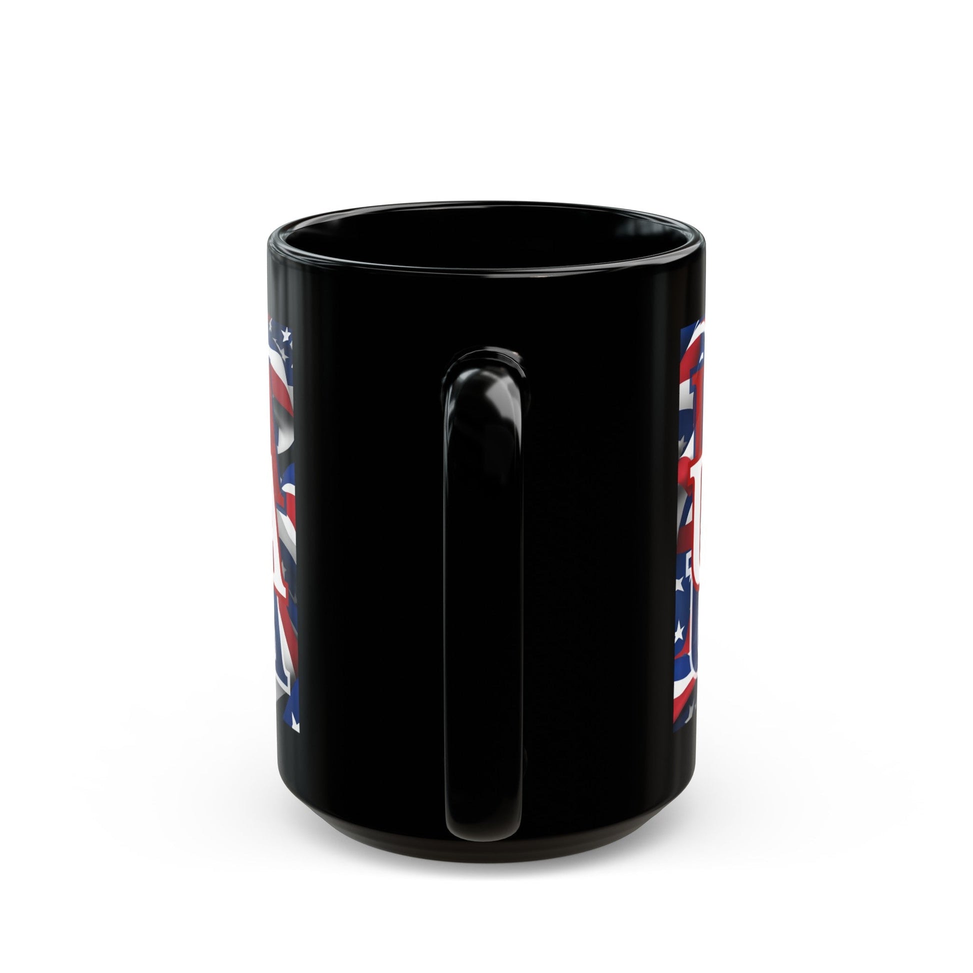 USA WHfont Center Patriot Black Mug by cypherpunkgear – cypherpunkgear.com | Cypherpunk Merch