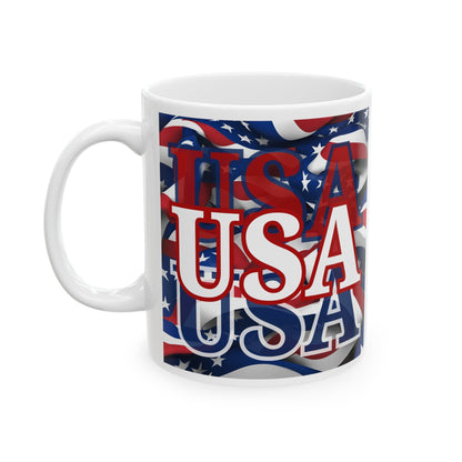 USA WHfont Center Patriot White Mug by cypherpunkgear – cypherpunkgear.com | Cypherpunk Merch