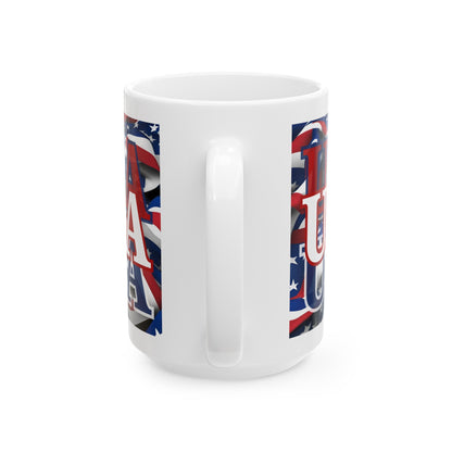 USA WHfont Center Patriot White Mug by cypherpunkgear – cypherpunkgear.com | Cypherpunk Merch