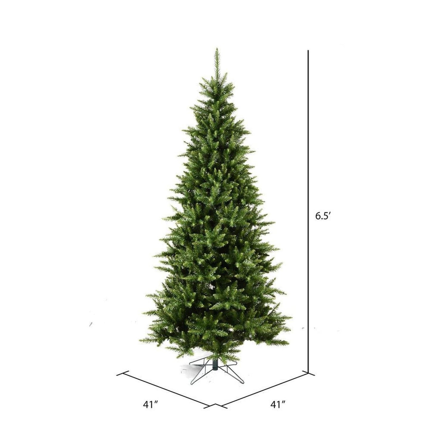 6.5' Camdon Fir Slim Artificial Christmas Tree, Unlit