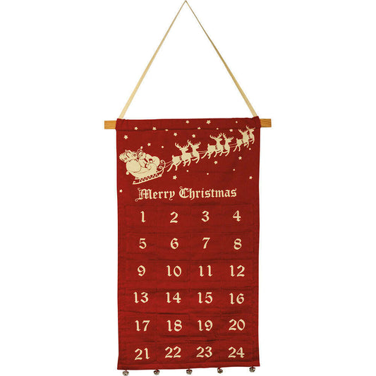 Vintage Inspired Felt Christmas Wall Countdown Advent Calendar