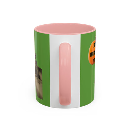 Waiting for Halloween Skeleton Accent Mug by cypherpunkgear – cypherpunkgear.com | Cypherpunk Merch