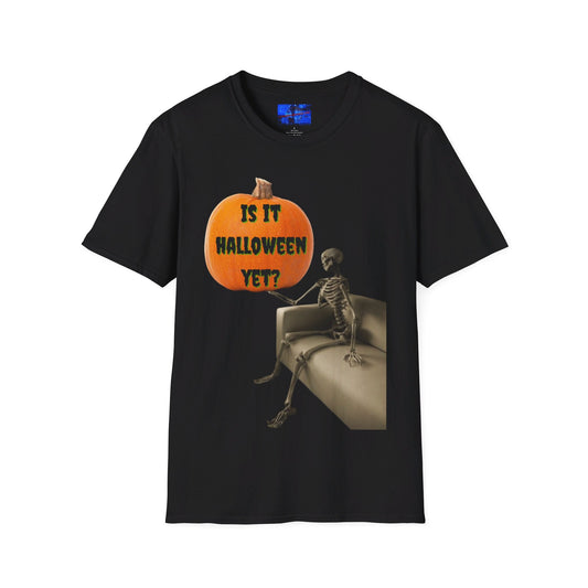 Waiting for Halloween Skeleton DKcolors Unisex T-Shirt by cypherpunkgear – cypherpunkgear.com | Cypherpunk Merch