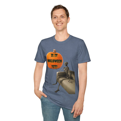 Waiting for Halloween Skeleton DKcolors Unisex T-Shirt by cypherpunkgear – cypherpunkgear.com | Cypherpunk Merch