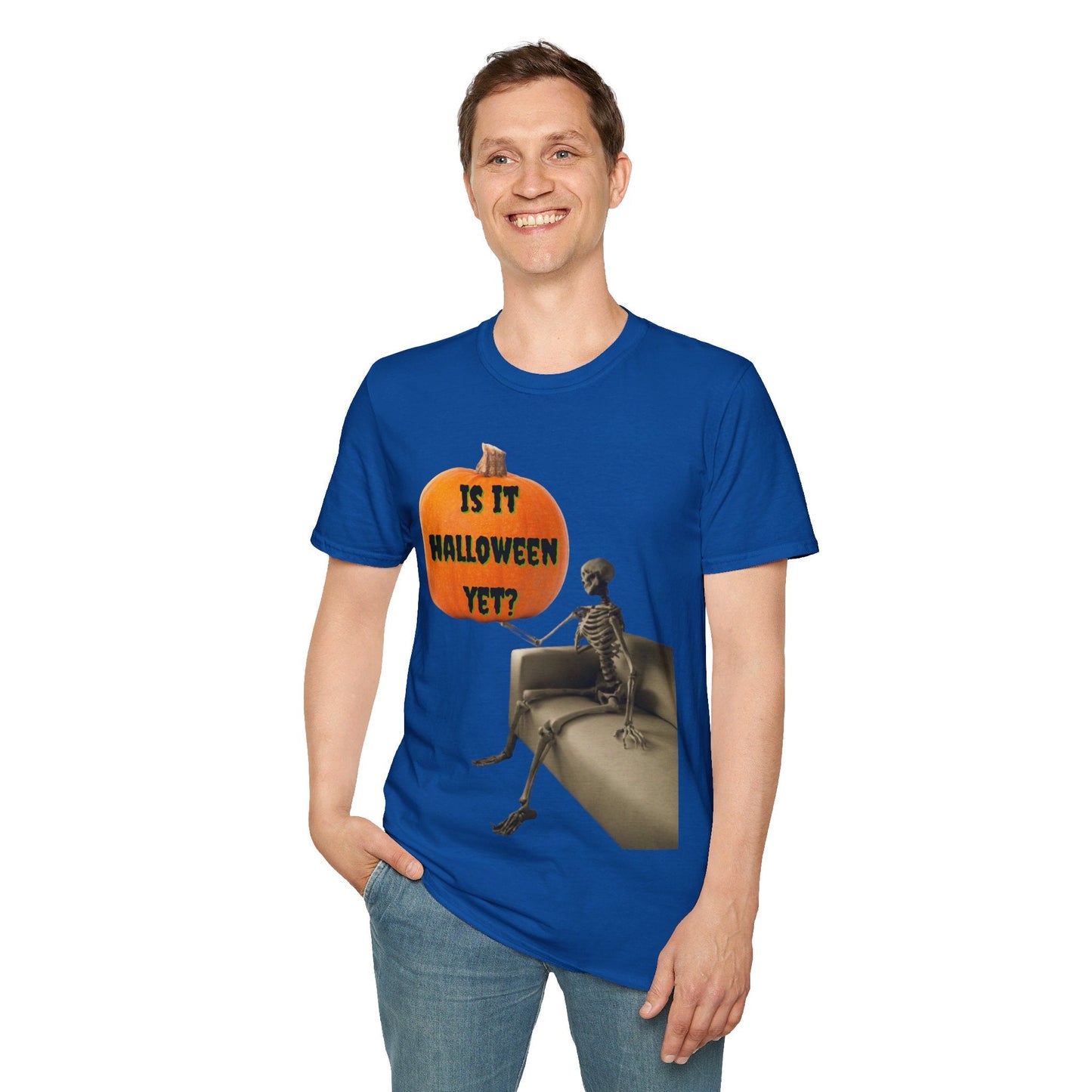 Waiting for Halloween Skeleton DKcolors Unisex T-Shirt by cypherpunkgear – cypherpunkgear.com | Cypherpunk Merch