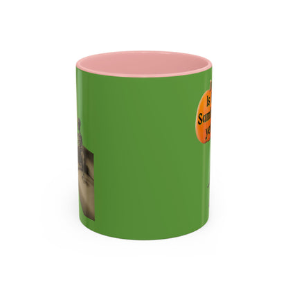 Waiting for Samhain Skeleton Accent Mug by cypherpunkgear – cypherpunkgear.com | Cypherpunk Merch