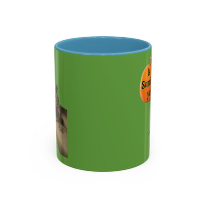 Waiting for Samhain Skeleton Accent Mug by cypherpunkgear – cypherpunkgear.com | Cypherpunk Merch