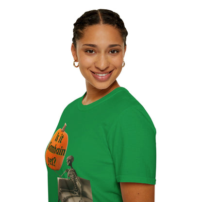 Waiting for Samhain Skeleton DKcolors Unisex T-Shirt by cypherpunkgear – cypherpunkgear.com | Cypherpunk Merch