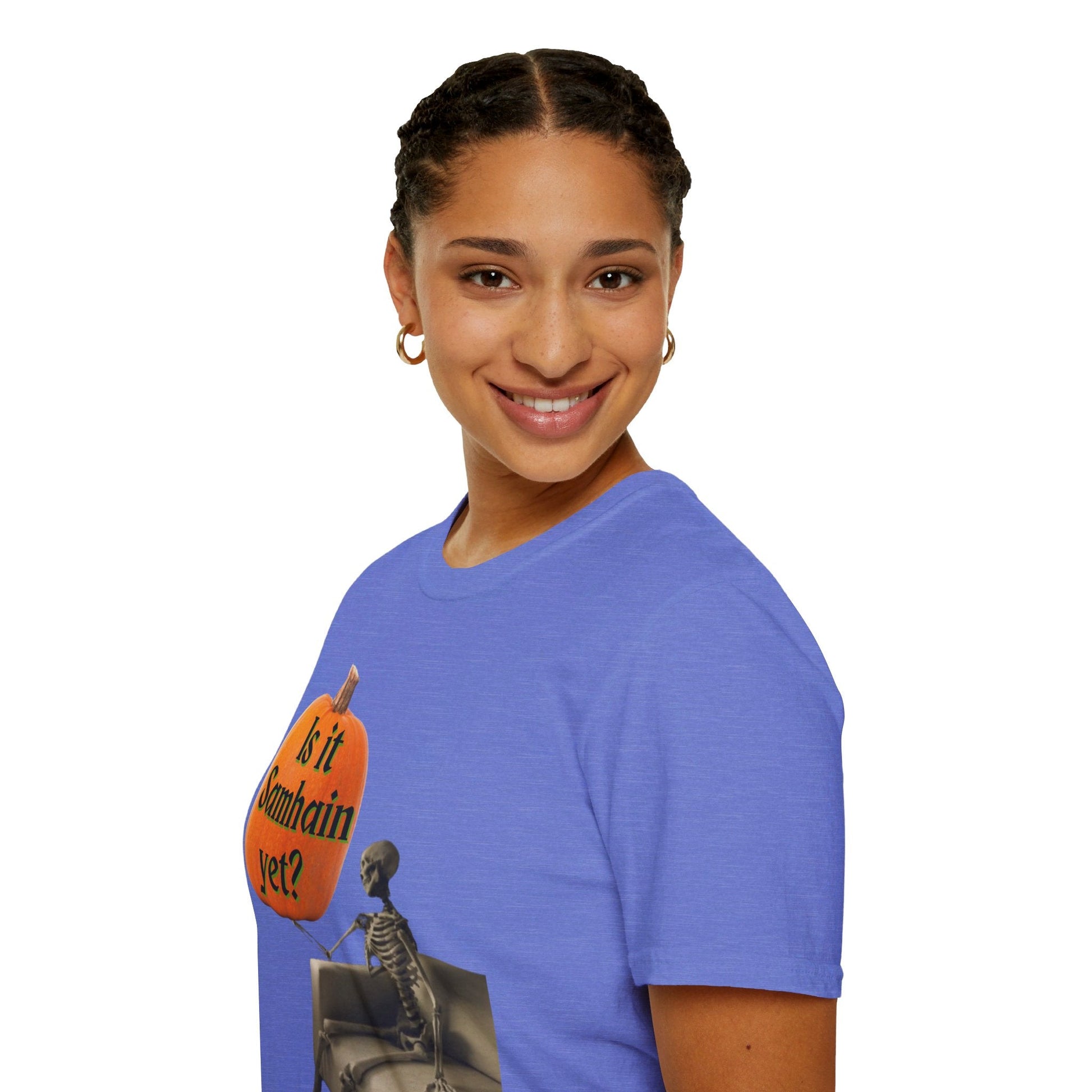 Waiting for Samhain Skeleton LTcolors Unisex T-Shirt by cypherpunkgear – cypherpunkgear.com | Cypherpunk Merch