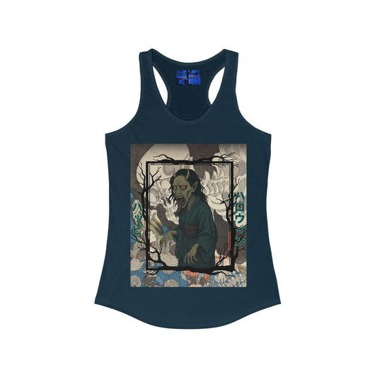 Yōkai Happy Halloween Women's Racerback Tank Top by cypherpunkgear.com – cypherpunkgear.com | Cypherpunk Merch