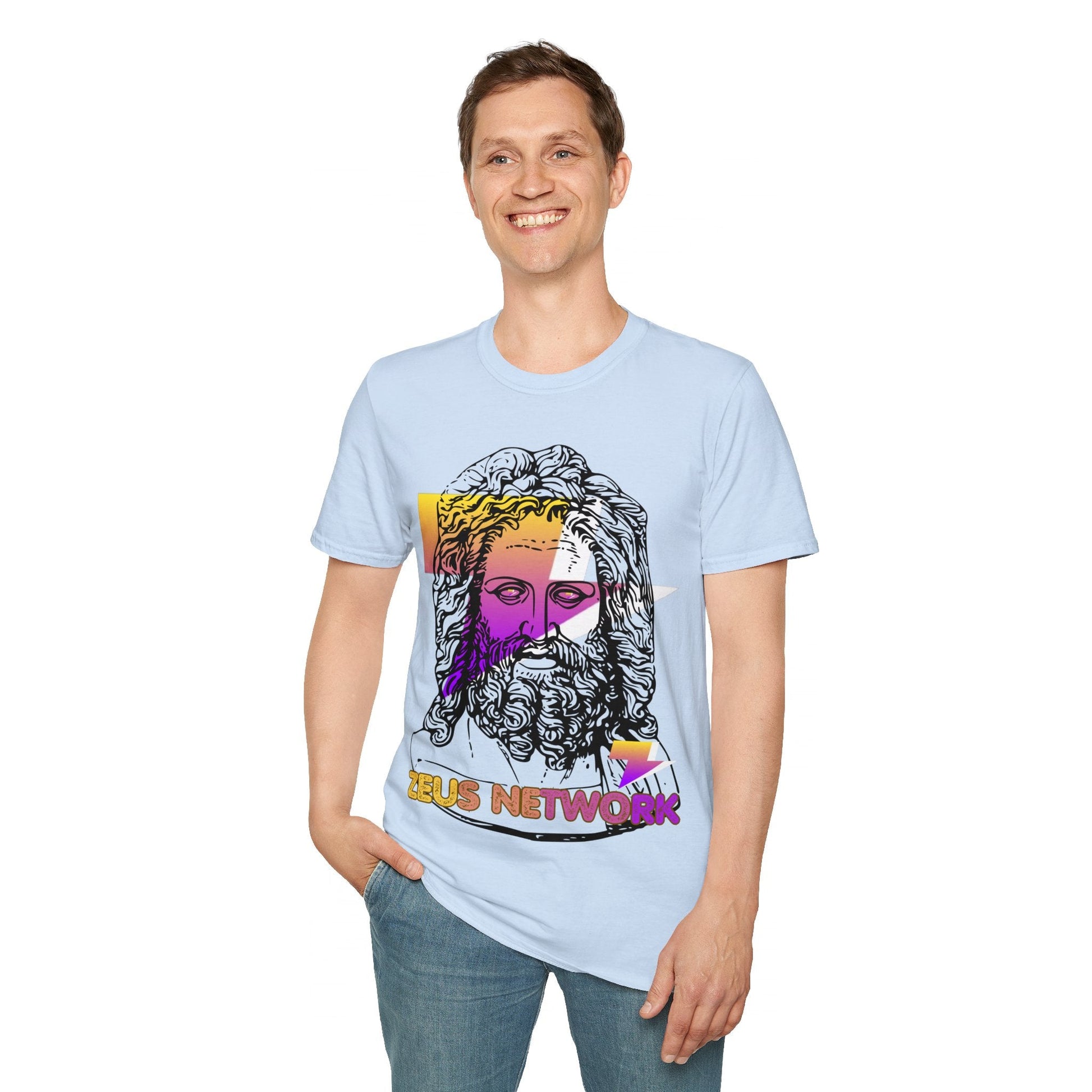 Zeus Network LTcolors Unisex T-Shirt by cypherpunkgear – cypherpunkgear.com | Cypherpunk Merch